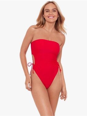 Sports Illustrated NWT Women’s Strapless  W/Adjustable Side Cutouts size L